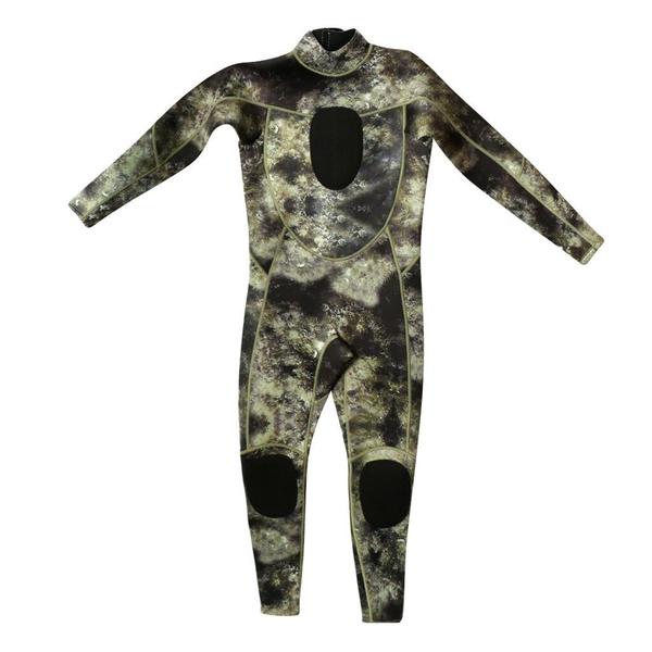 Imagem de Roupa de Mergulho Neoprene 3mm Camuflada Pesca Caça Rio Mar