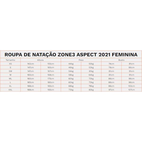 Imagem de Roupa de Natação e Águas Abertas Zone3 Aspect Feminina 2021