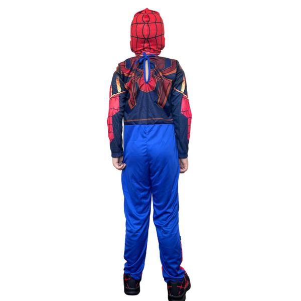 Imagem de Roupa Fantasia Infantil Homem Aranha Dourado Longa C Mascara