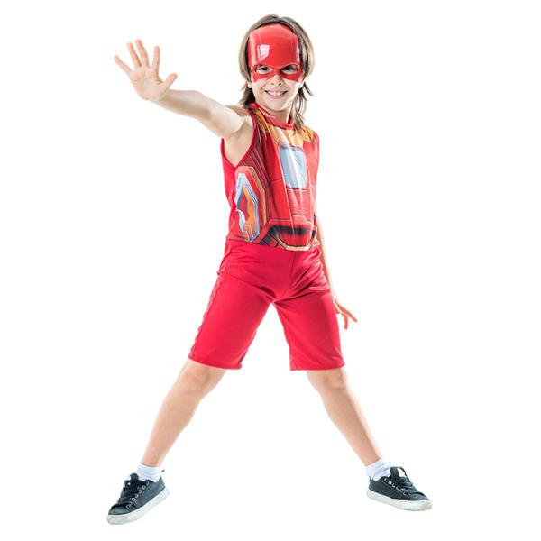 Roupa Fantasia Infantil Homem Ferro Com Mascara Vermelha - Master Toys Imagem de Roupa Fantasia Infantil Homem Ferro Com Mascara Vermelha