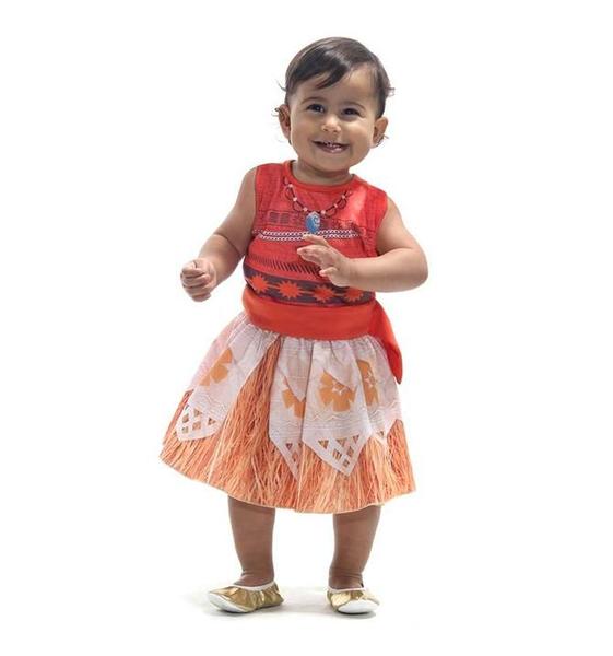 Imagem de Roupa Moana Baby 1 ano Fantasia Disney Bebe