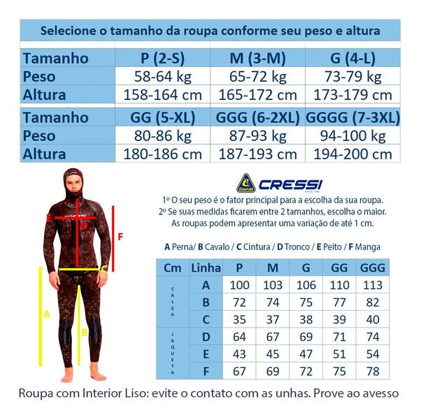 Imagem de Roupa Neoprene Pesca Sub Apnea Kenshin Camo 3.5mm - Cressi