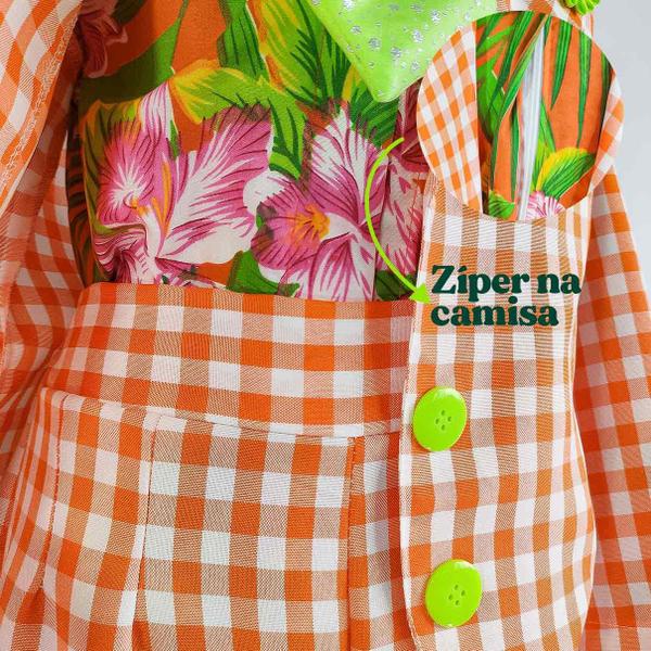 Roupa Para Bebê Masculina Festa Junina Conjunto Completo Jeca Tatu