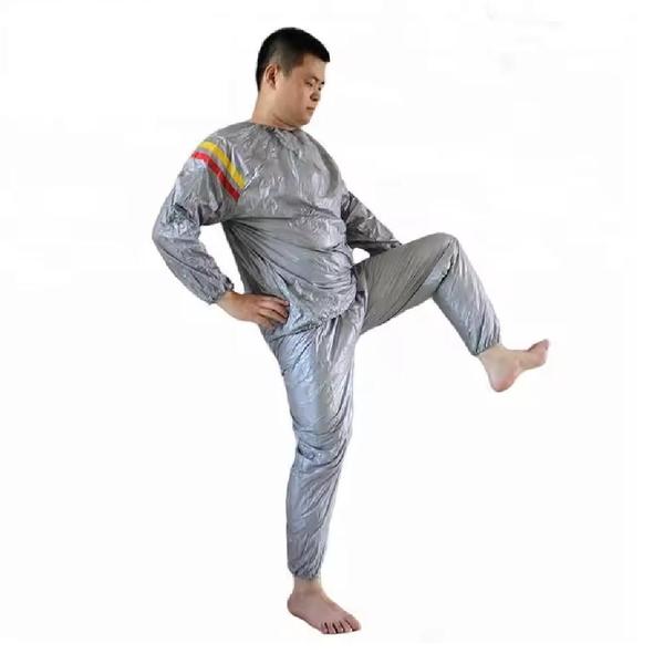 Imagem de Roupa queima de gorduras sauna portatil para treinamento treino corrida bike abdominal para homens e mulheres