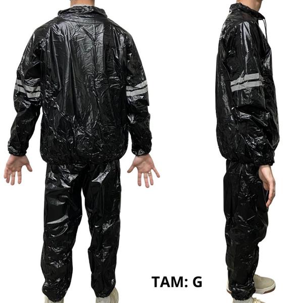 Imagem de Roupa Sauna Suit Treinamento Cross Mma Boxe Queima Caloria Tamanho Grande  Liveup Sports 