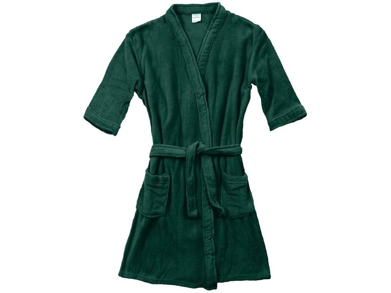 Roupão de Inverno Atlântica Kimono de Microfibra Verde Botânico Roupão de Inverno Atlântica Kimono de Microfibra Verde Botânico