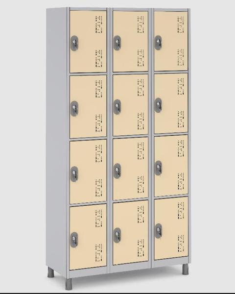 Imagem de Roupeiro de Aço 12 Portas Cores Diversas Escolas