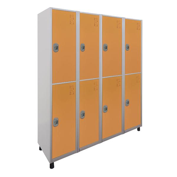 Roupeiro de Aço com 8 vãos grandes Cores 182CM X 122,5CM X 36CM - W3 - Aço W3 Imagem de Roupeiro de Aço com 8 vãos grandes Cores 182CM X 122,5CM X 36CM - W3