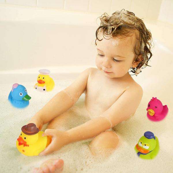 Imagem de Rubber Ducks Arttyma Sortment Duckies para brinquedos de banho, pacote com 100