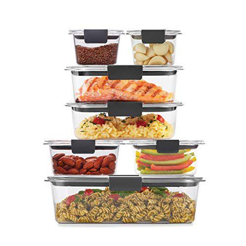 Imagem de Rubbermaid Brilliance BPA Free Food Storage Containers wit