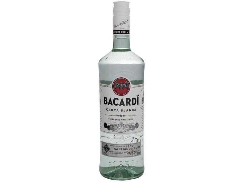 Rum Bacardi Carta Blanca Branco 980ml Imagem de Rum Bacardi Carta Blanca Branco 980ml