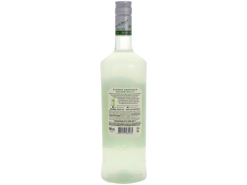 Imagem de Rum Bacardi Mojito Limão com Notas de Hortelã - 980ml