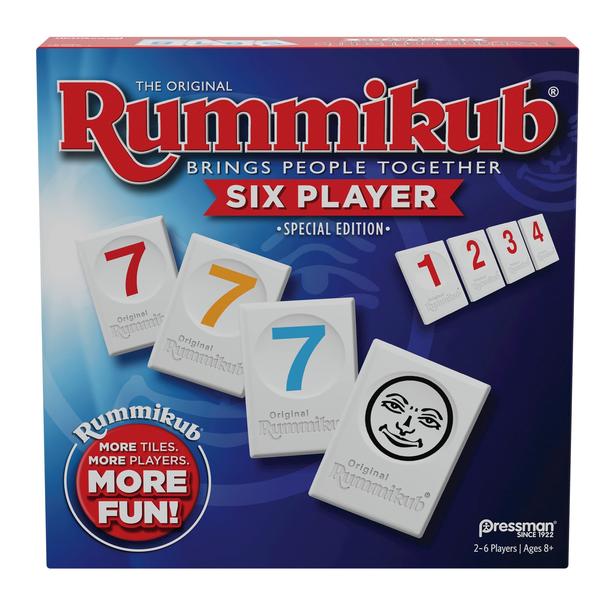 Imagem de Rummikub para 6 Jogadores - Jogo Clássico de Rummy com Peças Adicionais