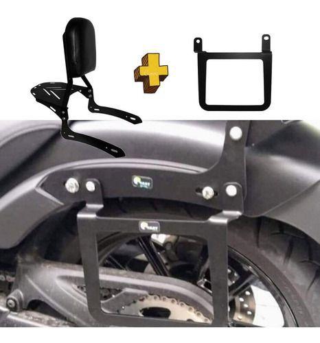 Imagem de S244 +s240 Sissybar + Afastador de alforge para Vulcan S 650