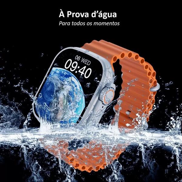 Imagem de S9 Ultra Preto SmartWatch Relógio Inteligente Com Bluetooth Para Chamadas Envio Já