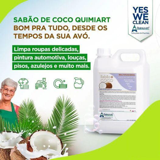 Imagem de Sabão de coco - detergente multifuncional - quimiart - 5 litros