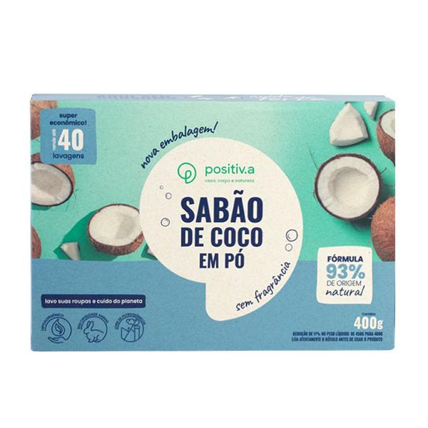 Imagem de Sabão De Coco Em Pó Ecológico Vegano Biodegradável 400g