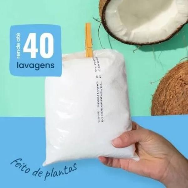 Imagem de Sabão De Coco Em Pó Ecológico Vegano Biodegradável 400g