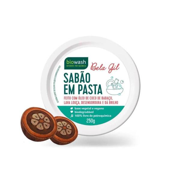 Imagem de Sabão Em Pasta Bela Gil Feito com Óleo de Coco Biowash 250g