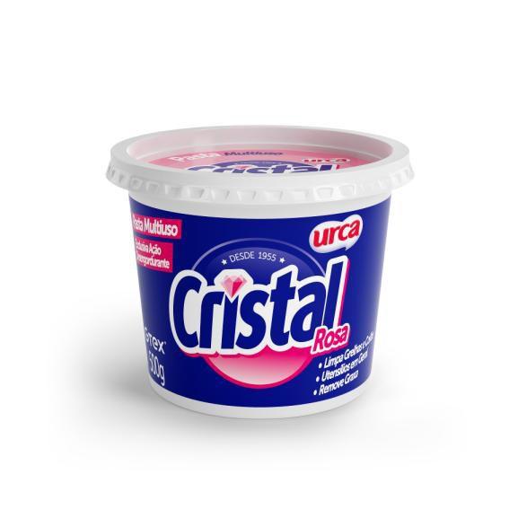 Sabão em Pasta Cristal Rosa 500g - URCA Sabão em Pasta Cristal Rosa 500g - URCA