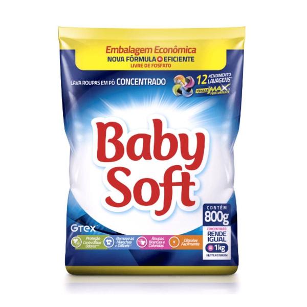 Imagem de Sabão em Pó Baby Soft 800g