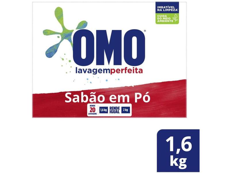 Imagem de Sabão em Pó Concentrado OMO Lavagem Perfeita - Puro Cuidado 1,6kg