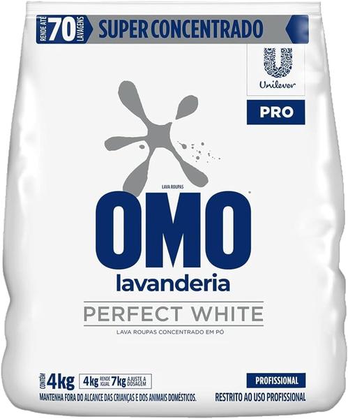 Imagem de Sabão em Pó Concentrado Omo Lavanderia - Perfect White Profissional 4kg