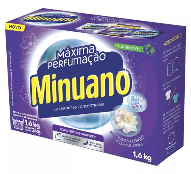 Imagem de Sabão em Pó Minuano Máxima Proteção 1,6Kg