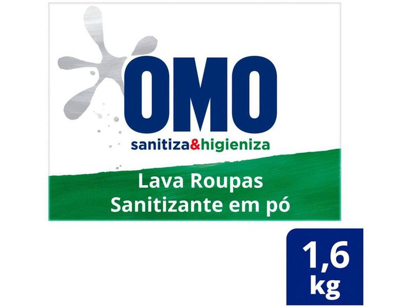 Imagem de Sabão em Pó Omo Lavagem Perfeita - Sanitiza e Higieniza Concentrado 1,6kg