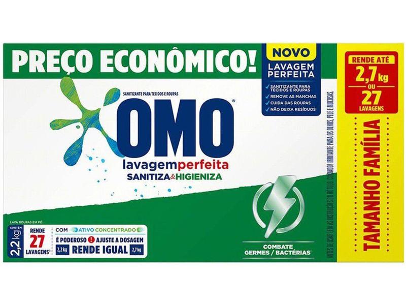 Imagem de Sabão em Pó Omo Sanitiza e Higieniza Concentrado - 2,2kg