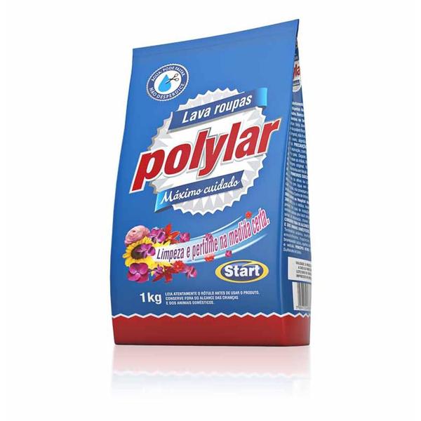 Imagem de Sabão em pó Polylar Multicores 1kg 2518 Start - Pc