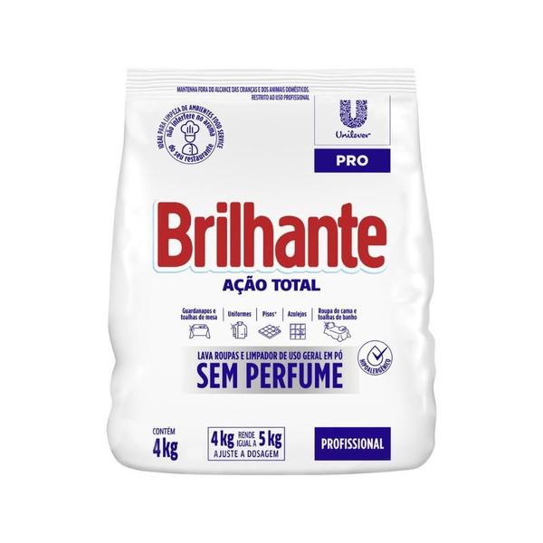 Imagem de Sabão em Pó sem perfume  Brilhante 4kg