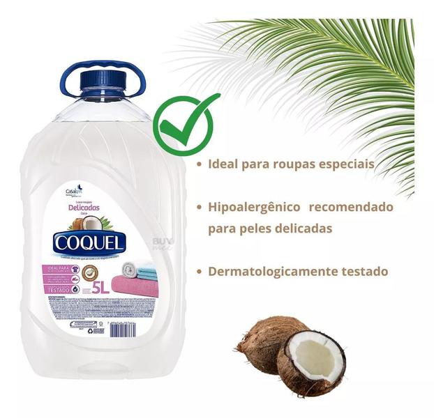 Imagem de Sabão Liquido Coco Hipoalêrgenico Roupas Delicadas Coquel