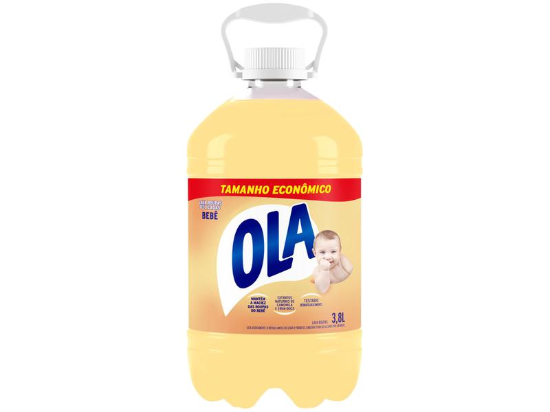 Sabão Líquido Concentrado Ola Bebê Lava Roupas - Delicadas Camomila e Erva-Doce 3,8L Sabão Líquido Concentrado Ola Bebê Lava Roupas - Delicadas Camomila e Erva-Doce 3,8L