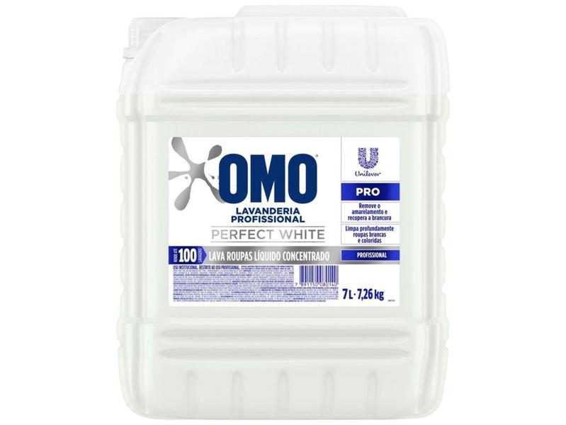 Imagem de Sabão Líquido Concentrado Omo Lavanderia - Perfect White Profissional 7L