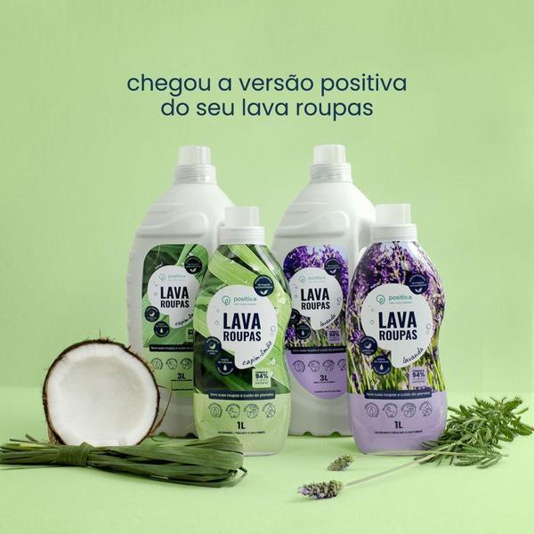 Imagem de Sabão Líquido Lava Roupas Hipoalergênico 1L Lavanda  / positiv.a eco