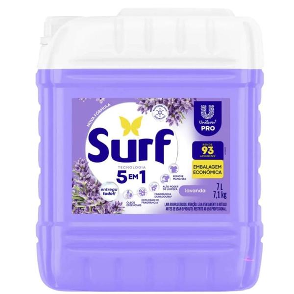 Sabão Líquido Surf Lavanda Profissional Galão 7 Litros Econômico