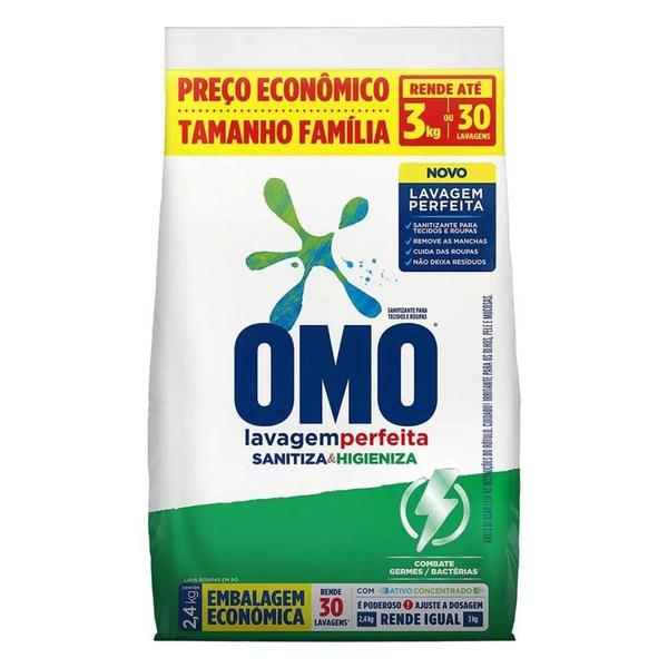 Imagem de Sabao Po Omo Sanitiza e Higieniza Sache 2,4kg