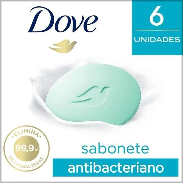 Imagem de Sabonete Antibacteriano Barra Dove Protege e Cuida 6 Unidades 90g