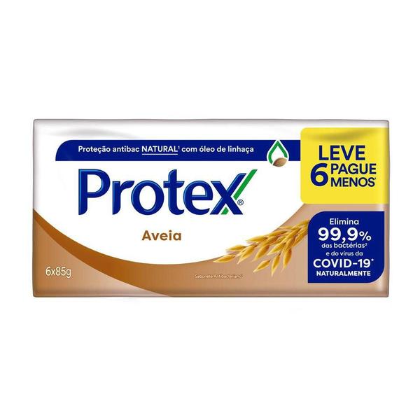 Imagem de Sabonete Antibacteriano em Barra Protex Aveia 85g Promo 6un c/ Desconto