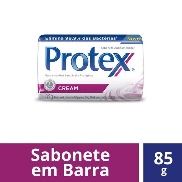 Sabonete Antibacteriano Protex Cream Barra Com 85G - COLGATE SABONETE Imagem de Sabonete Antibacteriano Protex Cream Barra Com 85G