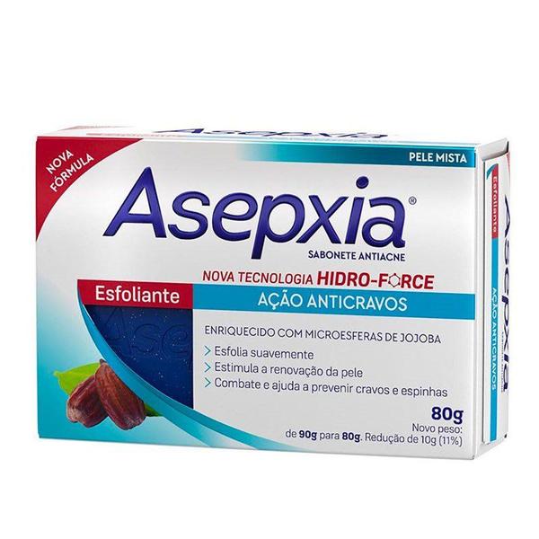 Imagem de Sabonete Asepxia Esfoliante Ação Anticravos 80g