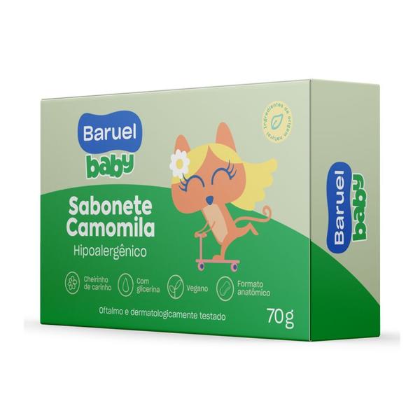 Imagem de Sabonete Baruel Baby Hipoalergênico Camomila 70g