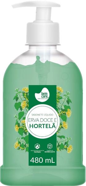 Imagem de Sabonete Bem Care Hortelã E Erva Doce líquido 480ml