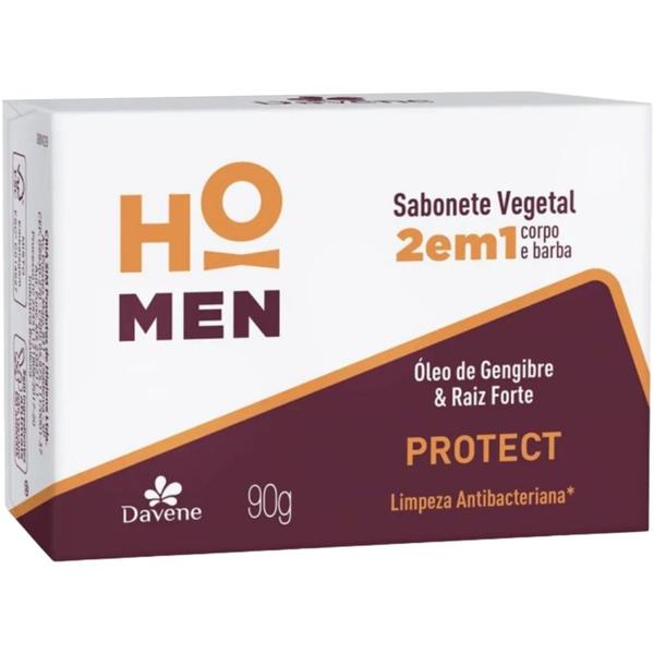 Imagem de Sabonete Corpo/Barba Protect Antibacteriano HoMen 90g Davene