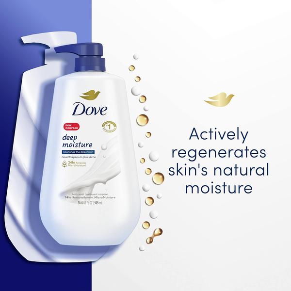 Imagem de Sabonete corporal Dove Deep Moisture para pele seca 650 ml