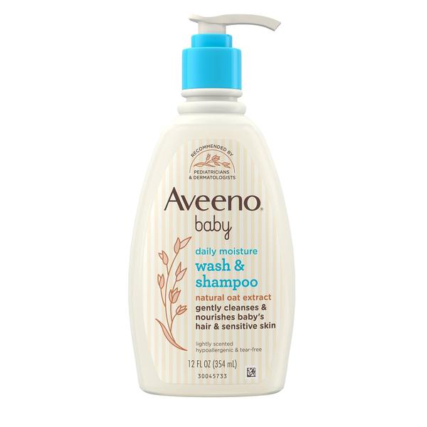 Imagem de Sabonete corporal e shampoo Aveeno Baby Daily Moisture 360ml