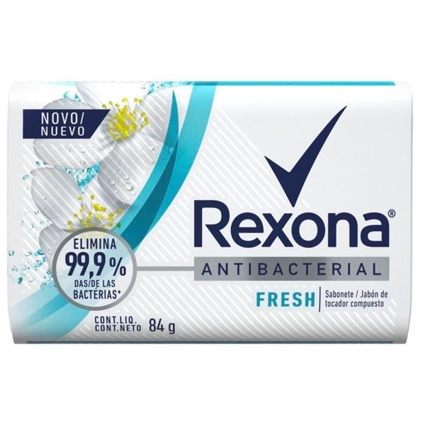 Imagem de Sabonete corporal Rexona antibacterial fresh, barra, 1 unidade com 84g