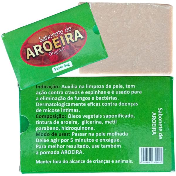 Imagem de Sabonete De Aroeira Kit Com 3 Barras - entrega rápida