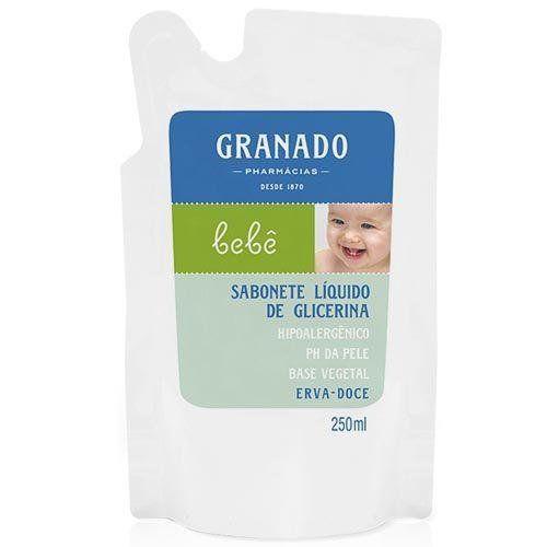 Imagem de Sabonete de Glicerina Granado Bebe Erva-Doce, Refil, Liquido, 1 Unidade Com 250Ml